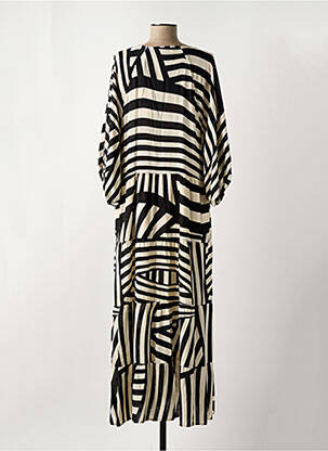 Robe longue manches courtes manches courtes noir LOLA CASADEMUNT femme