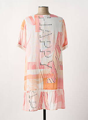 Robe courte manches courtes manches courtes rose TUZZI femme