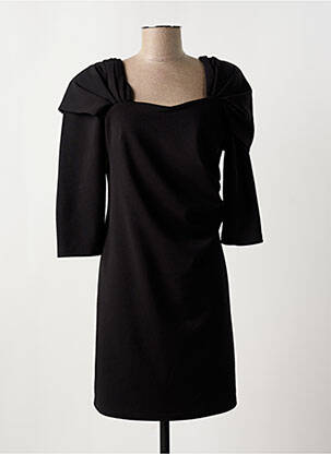 Robe courte manches 3/4 manches 3/4 noir GREGORY PAT femme