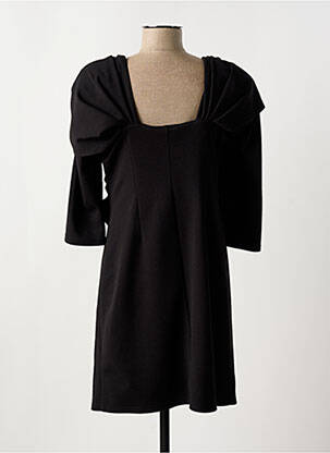 Robe courte manches 3/4 manches 3/4 noir GREGORY PAT femme