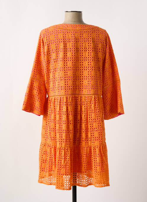 Robe courte orange YESS. pour femme