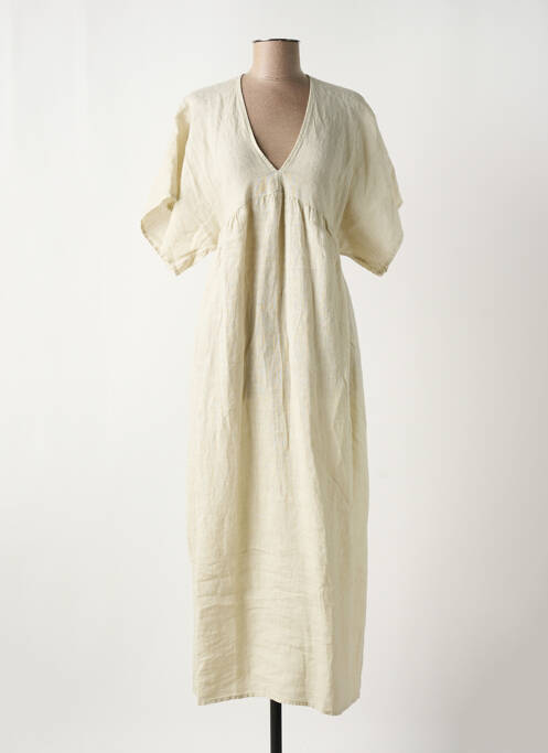 Robe longue beige O'MER pour femme
