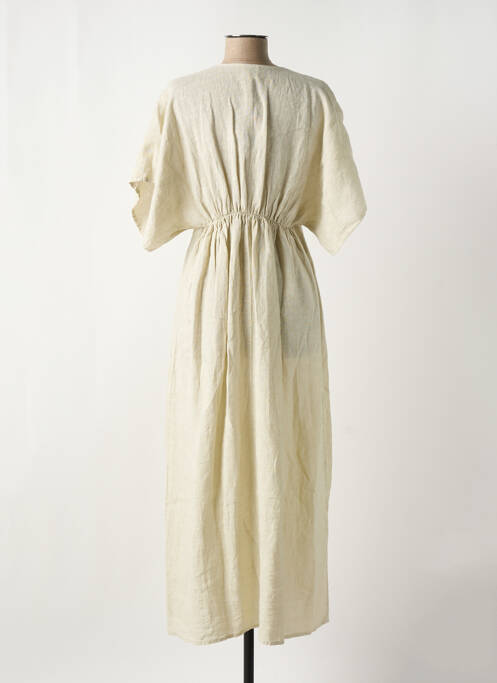 Robe longue beige O'MER pour femme