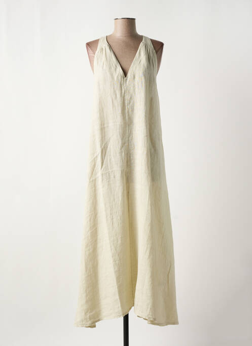 Robe longue beige O'MER pour femme