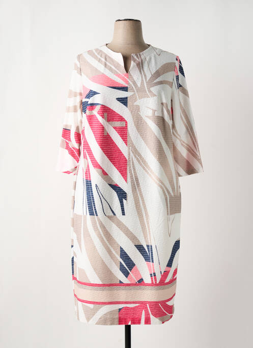 Robe mi-longue beige FRANK WALDER pour femme