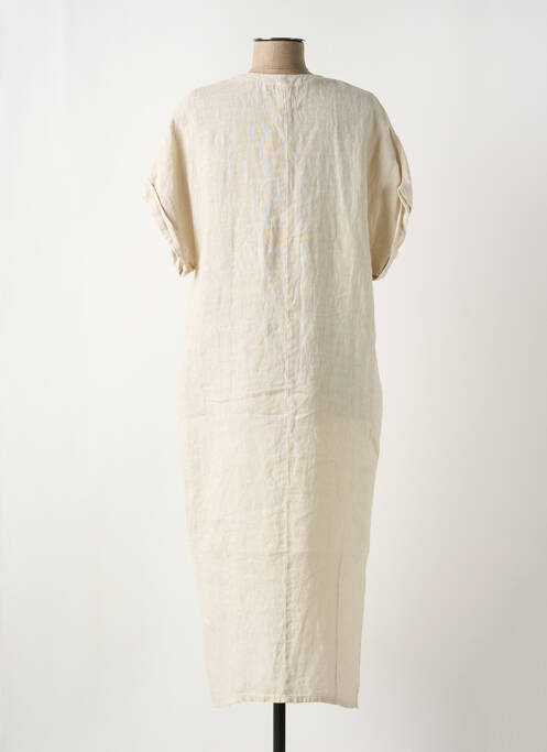 Robe mi-longue beige O'MER pour femme