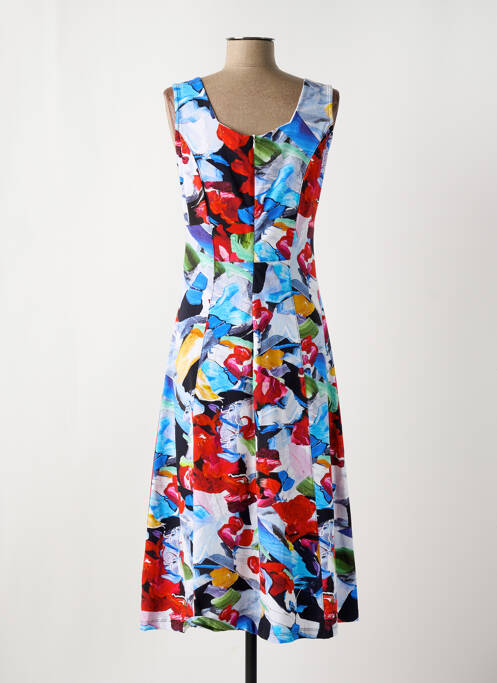 Robe mi-longue bleu DOLCEZZA pour femme