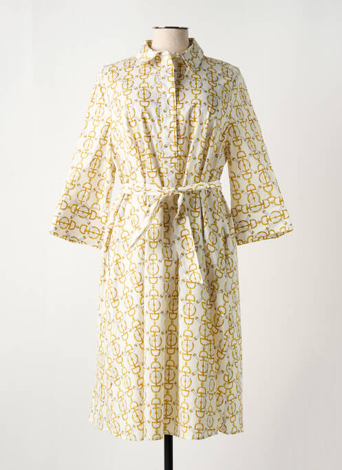 Robe mi-longue jaune CATNOIR pour femme