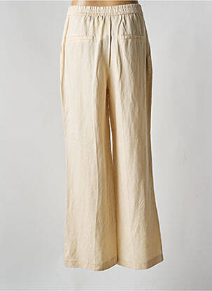 Pantalon large tissage crêpe taille normale beige MKT STUDIO femme