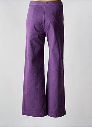 Jean coupe flare stretch taille haute violet MASSCOB femme