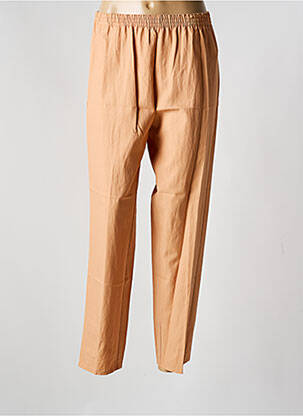Pantalon droit tissage popeline taille normale rose FORTE-FORTE femme