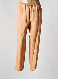 Pantalon droit tissage popeline taille normale rose FORTE-FORTE femme