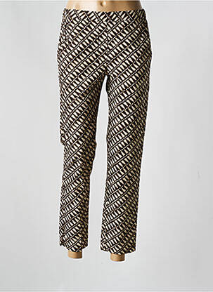 Jegging tissage popeline taille normale marron DIEGA femme