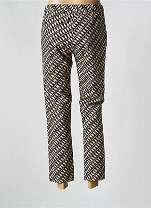 Jegging tissage popeline taille normale marron DIEGA femme