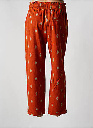 Pantalon 7/8 taille élastique taille normale orange MARAIS femme