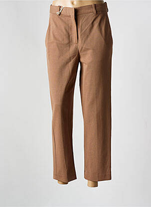Pantalon 7/8 stretch taille normale marron CIRCOLO 1901 femme