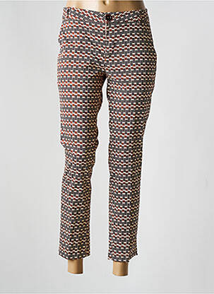 Pantalon 7/8 stretch taille normale marron MKT STUDIO femme