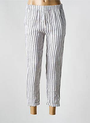 Pantalon 7/8 taille élastique taille normale blanc ROSSO 35 femme