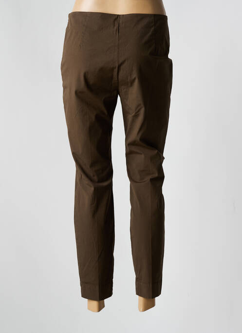 Pantalon 7/8 marron MALIPARMI pour femme