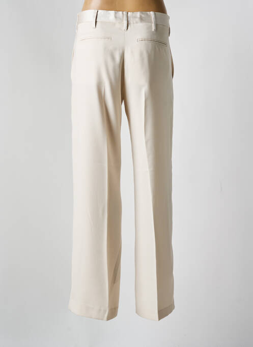 Pantalon droit beige LAURENCE BRAS pour femme