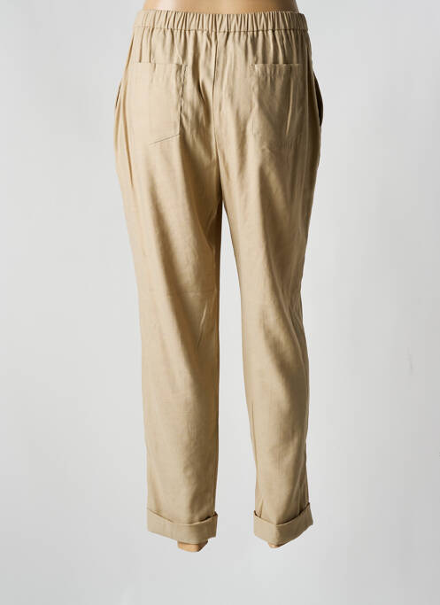 Pantalon droit beige ROSSO 35 pour femme