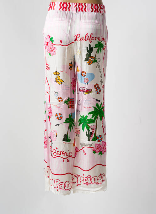 Pantalon droit rose BERENICE pour femme