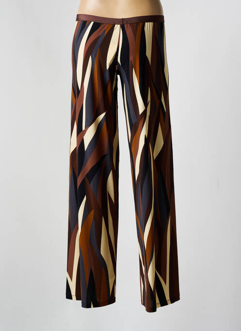 Pantalon large marron SIYU pour femme