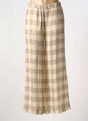 Pantalon large poches beige DIEGA femme