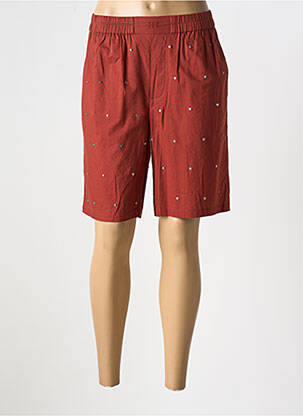Bermuda taille élastique marron ROSEANNA femme