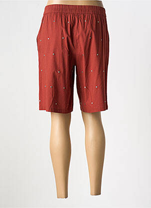 Bermuda taille élastique marron ROSEANNA femme