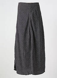 Jupe longue imprimé fantaisie noir ROSEANNA femme
