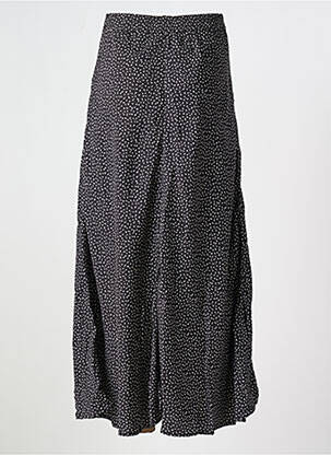 Jupe longue imprimé fantaisie noir ROSEANNA femme