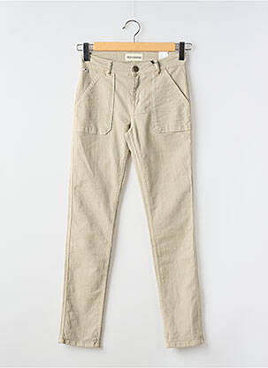 Pantalon slim beige RED LEGEND pour femme