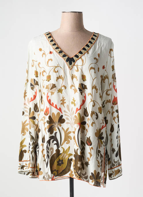 Blouse blanc MALIPARMI pour femme