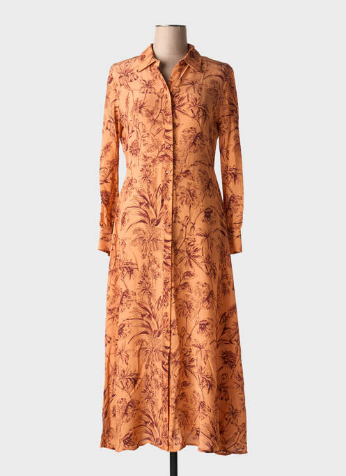 Robe longue orange ATTIC AND BARN pour femme