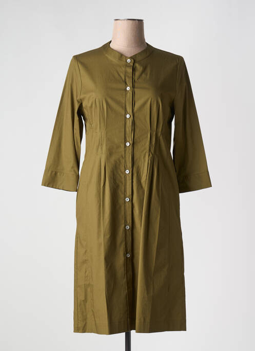 Robe mi-longue vert ROSSO 35 pour femme