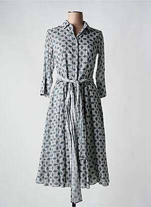 Robe mi-longue manches longues manches longues gris ROSSO 35 femme