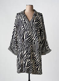 Robe courte manches 3/4 manches 3/4 noir STELLA FOREST femme