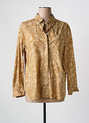 Chemisier imprimé fleurs manches longues marron SOEUR femme