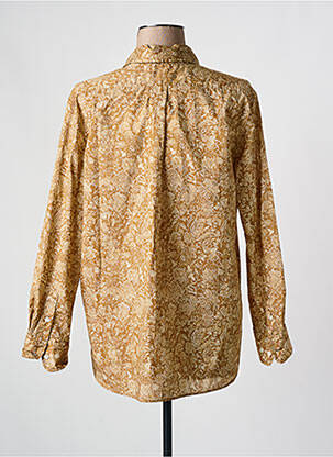 Chemisier imprimé fleurs manches longues marron SOEUR femme