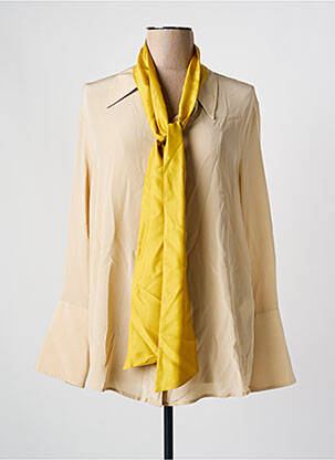 Chemisier coupe fluide manches longues beige PHISIQUE DU ROLE femme