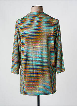 Chemisier coupe cintrée manches 3/4 vert SIYU femme