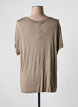 T-shirt coupe droite manches courtes marron LIV BERGEN femme
