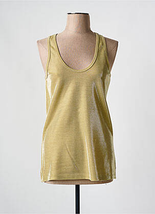 Débardeur stretch sans manche or ALYSI femme
