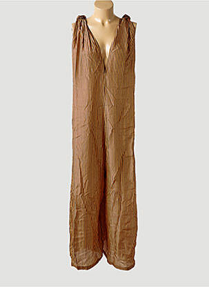 Combi-pantalon coupe fluide sans manche marron MES DEMOISELLES...PARIS femme