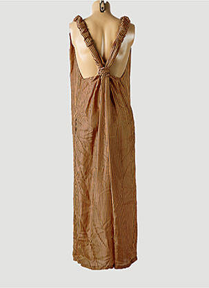 Combi-pantalon coupe fluide sans manche marron MES DEMOISELLES...PARIS femme