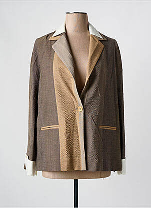 Blazer marron PHISIQUE DU ROLE pour femme