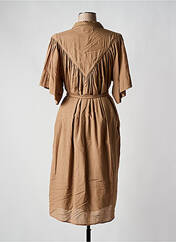 Robe mi-longue marron BELLE PIÈCE pour femme seconde vue