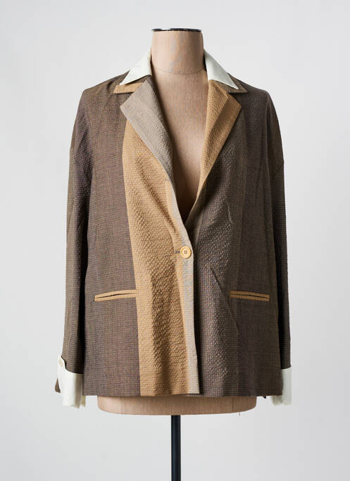 Blazer marron PHISIQUE DU ROLE pour femme