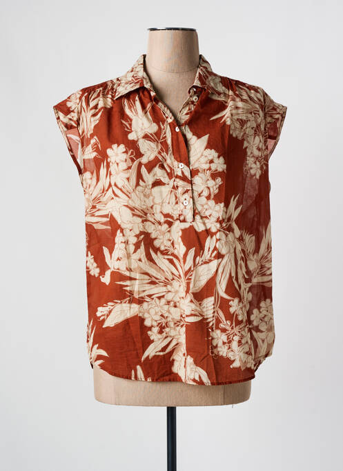 Blouse marron DIEGA pour femme